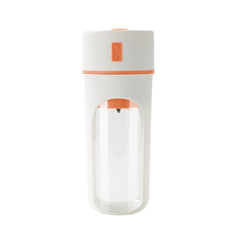 USB rechargeable smoothie cup with orange accent color.