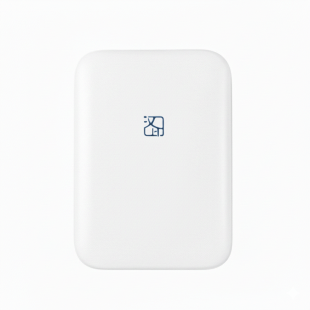 FlowPrint portable photo printer on white background.